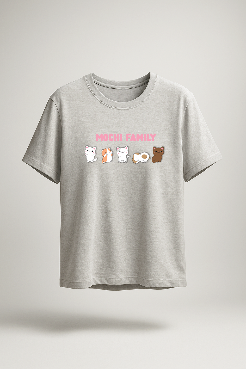 Light Grey Mochi Family T shirt