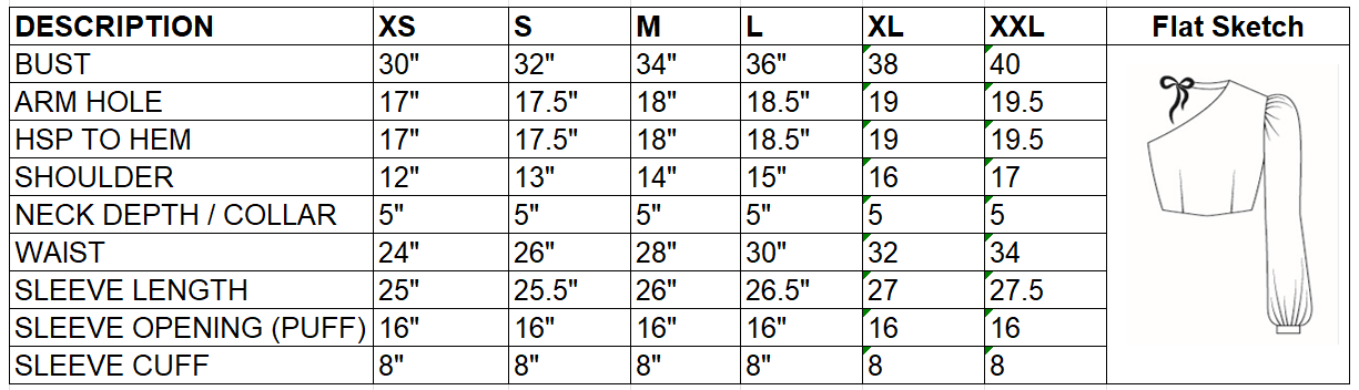 Size Chart Image