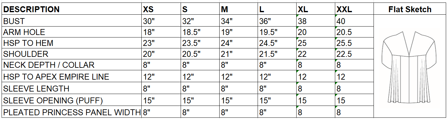 Size Chart Image