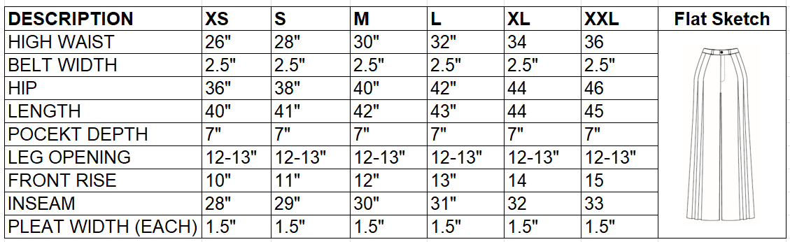 Size Chart Image