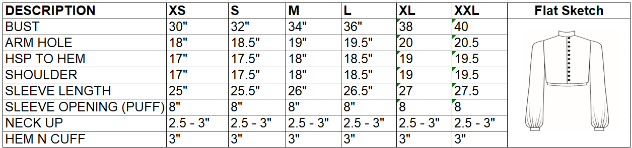 Size Chart Image