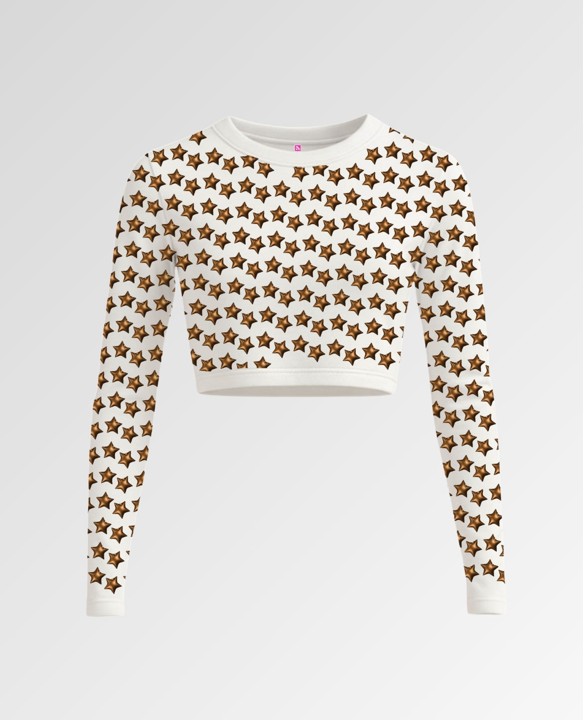 Galaxy Getter Crop Sweatshirt - White