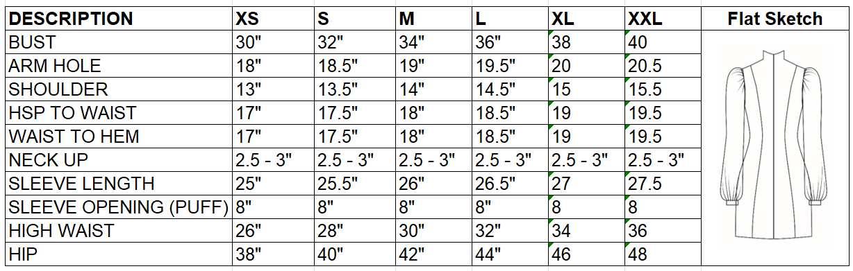 Size Chart Image