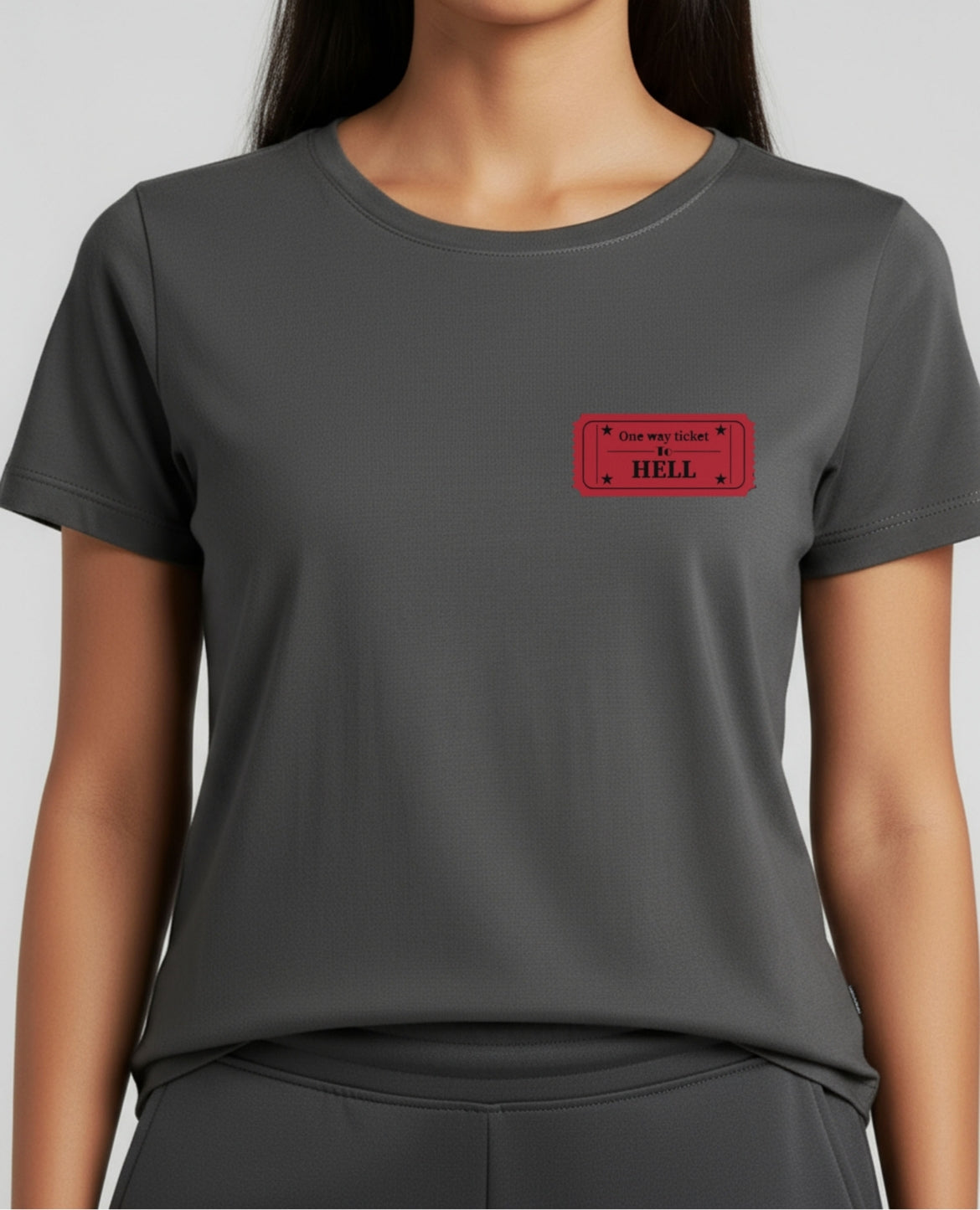 The One Way Ticket Vibe Tee - Dark Grey