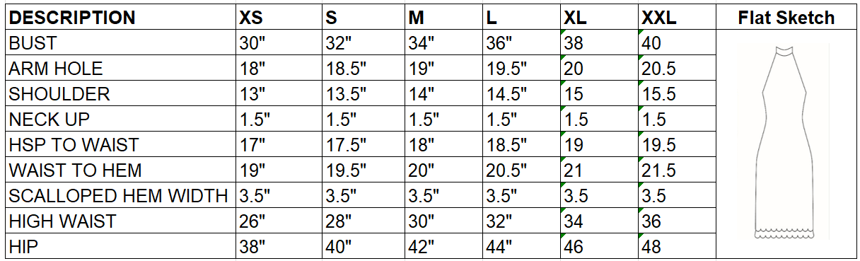 Size Chart Image