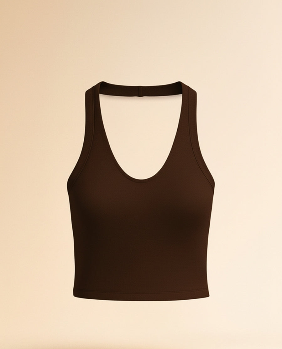 The Espresso Shot Top : Deep Mocha Brown