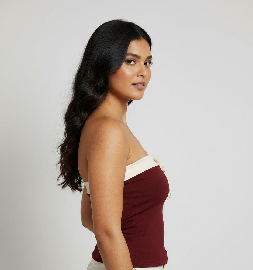 Cheery Cream Tube Top