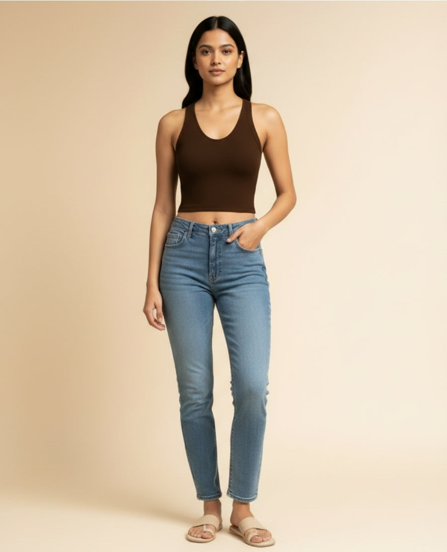 The Espresso Shot Top : Deep Mocha Brown