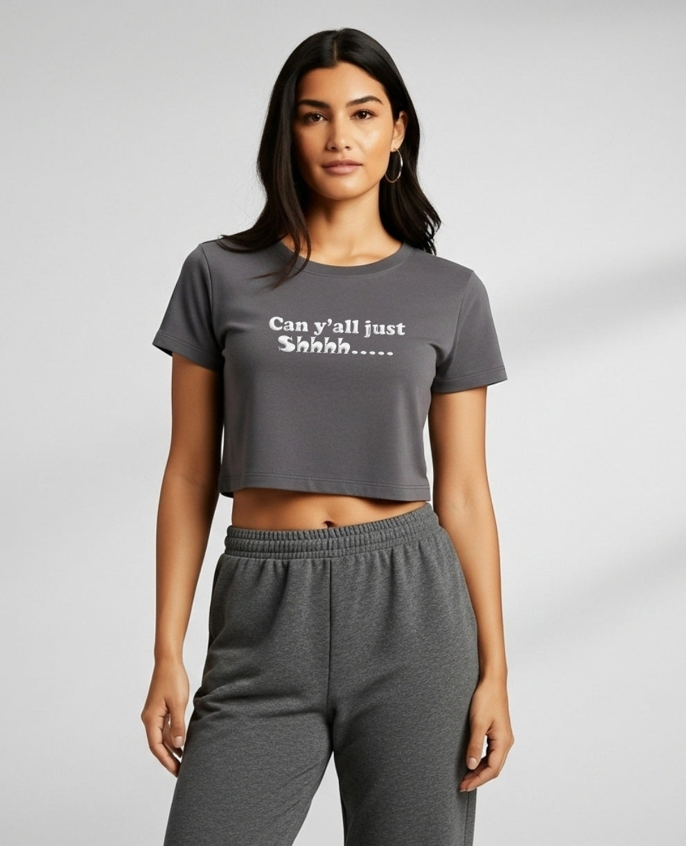The Shush Crop Tee