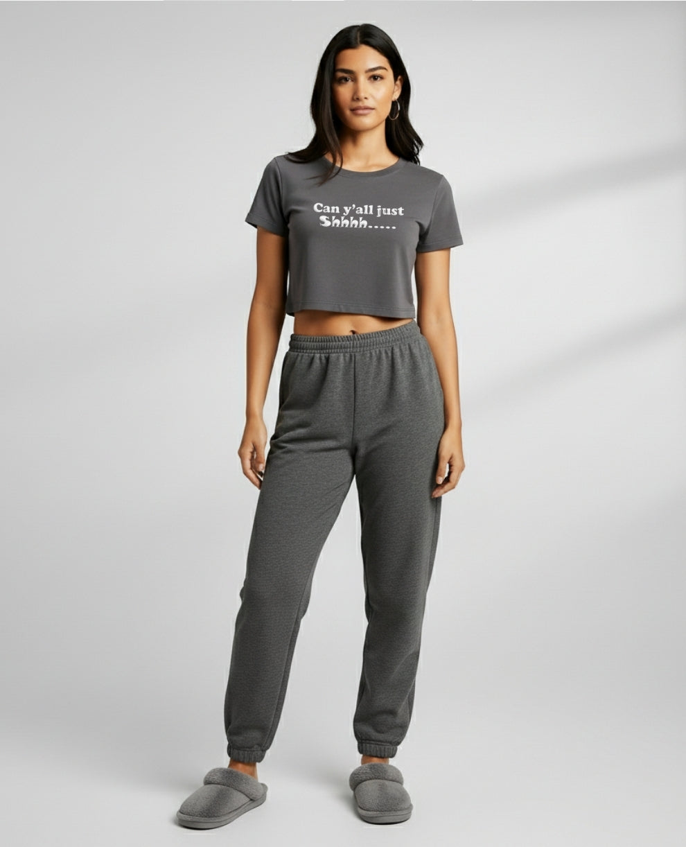 The Shush Crop Tee