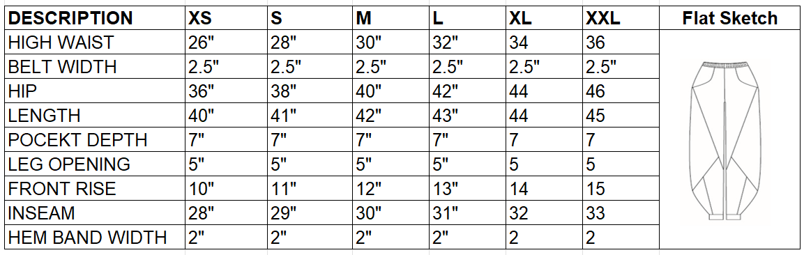 Size Chart Image