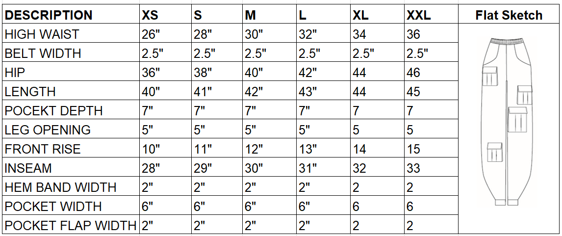 Size Chart Image