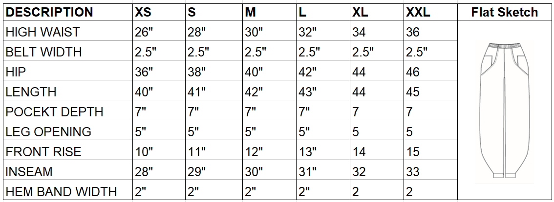 Size Chart Image