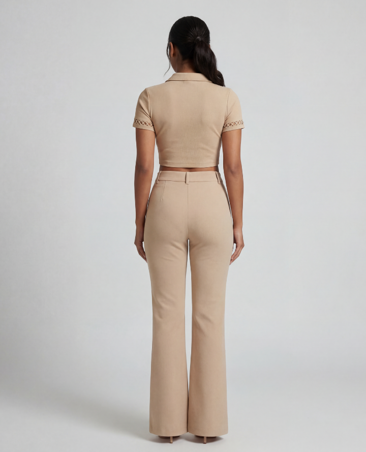 Flare Play Power Beige Pants