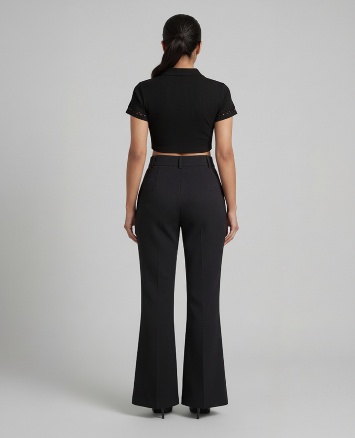 Flare Play Power Black Pants