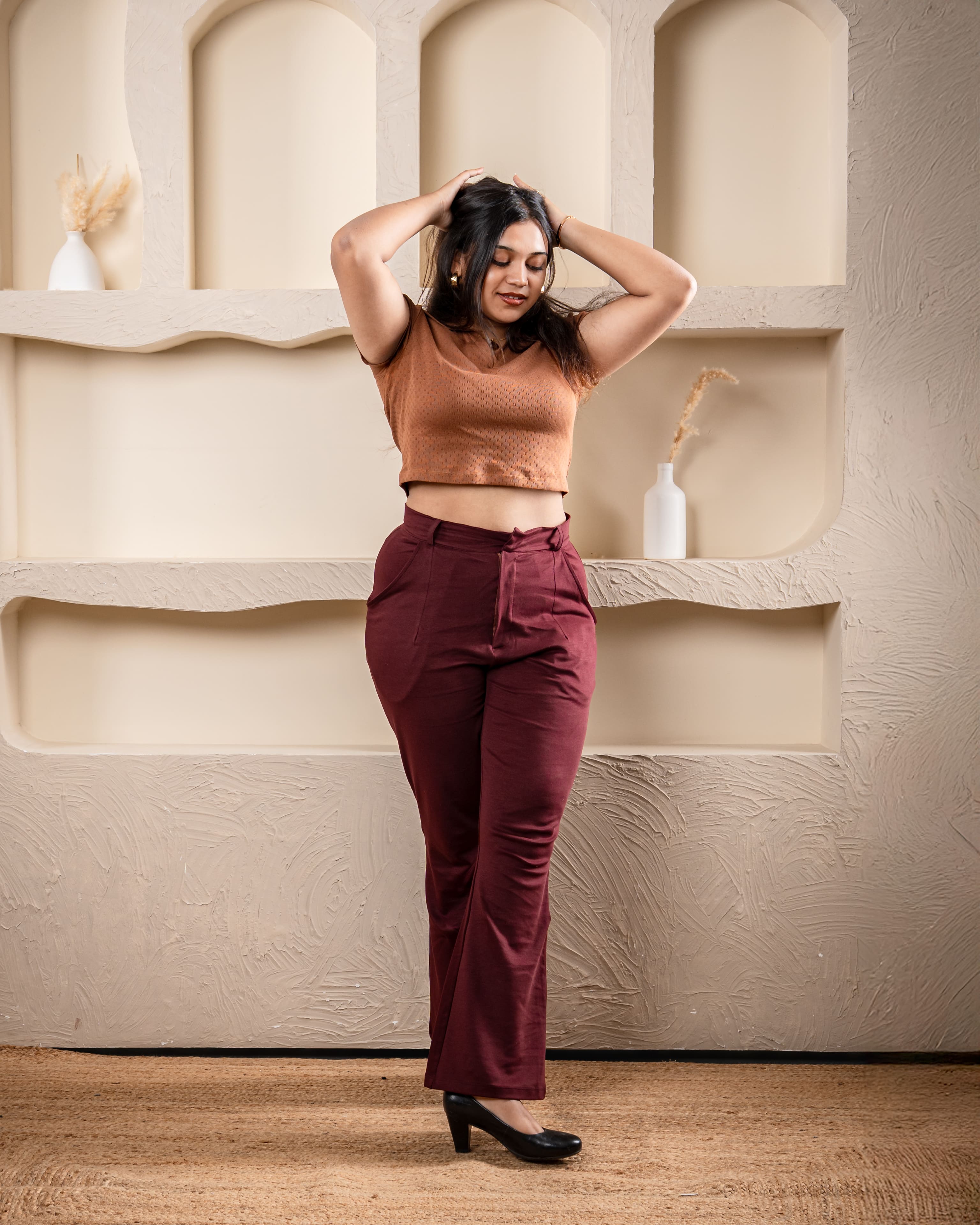 Classic Brown Polo Tee: Timeless Everyday Look