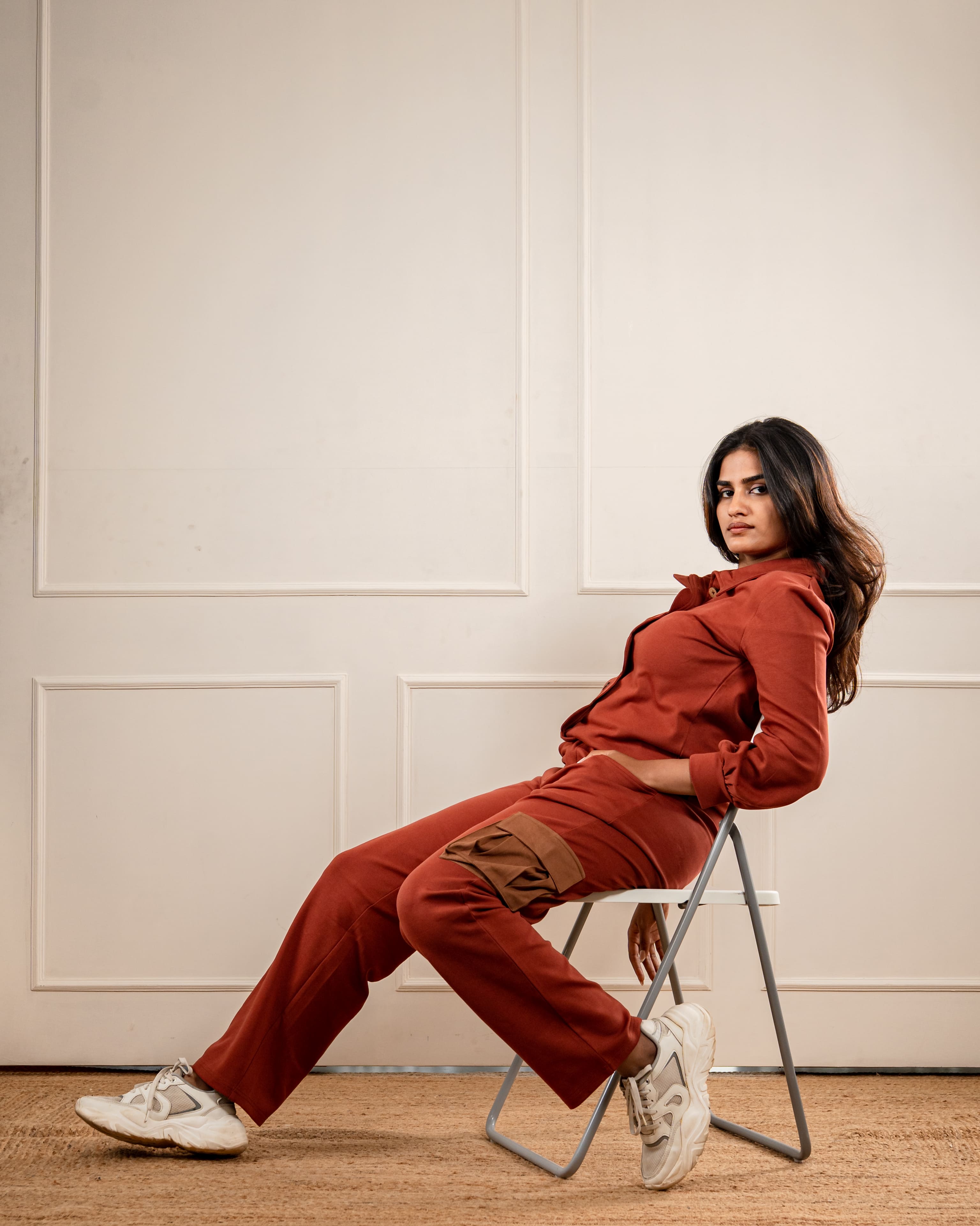 Pocketed Brown Cargo: Utility Straight Up Style