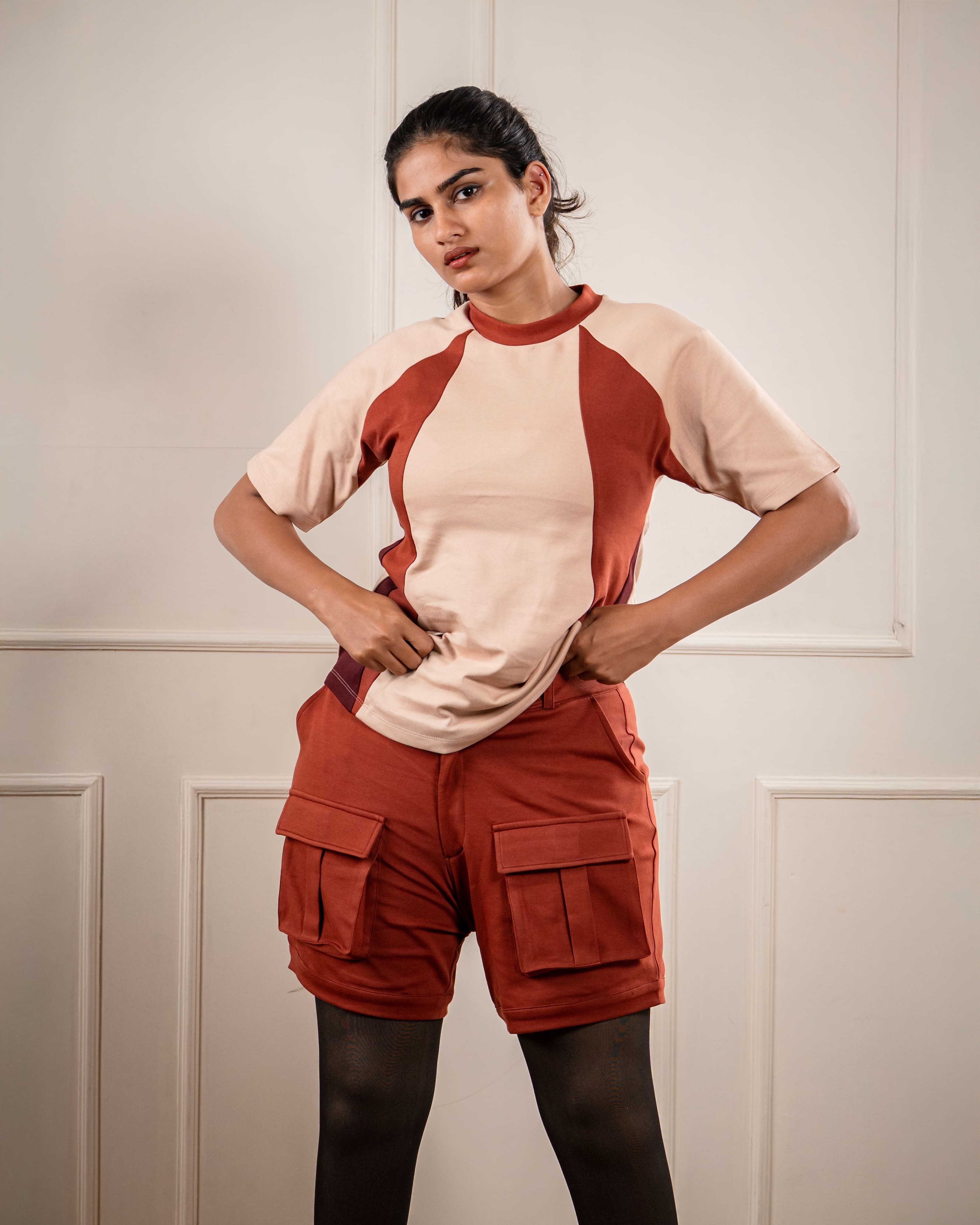 Brown Utility Shorts: Casual Pocketed Comfort