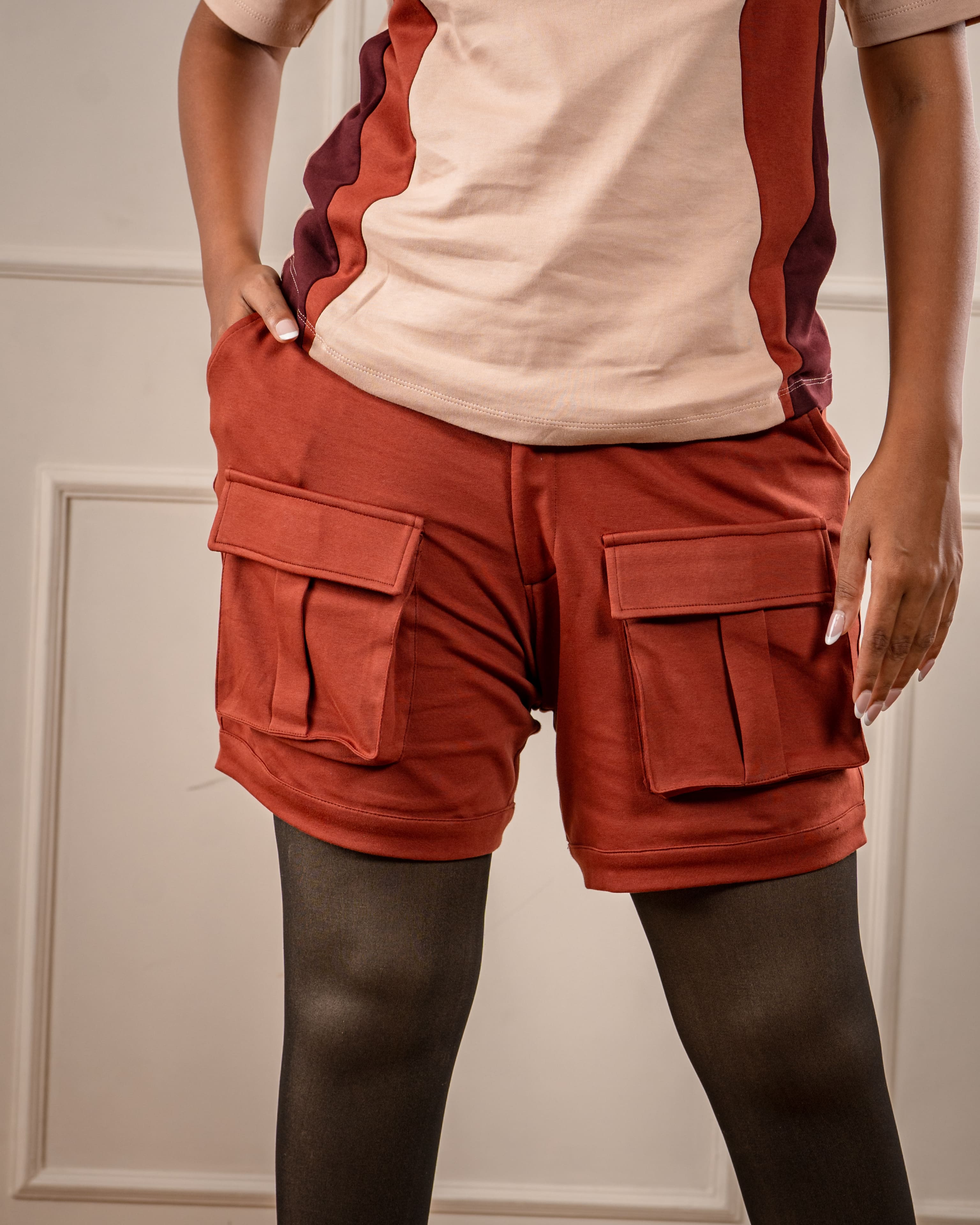 Brown Cargo Shorts