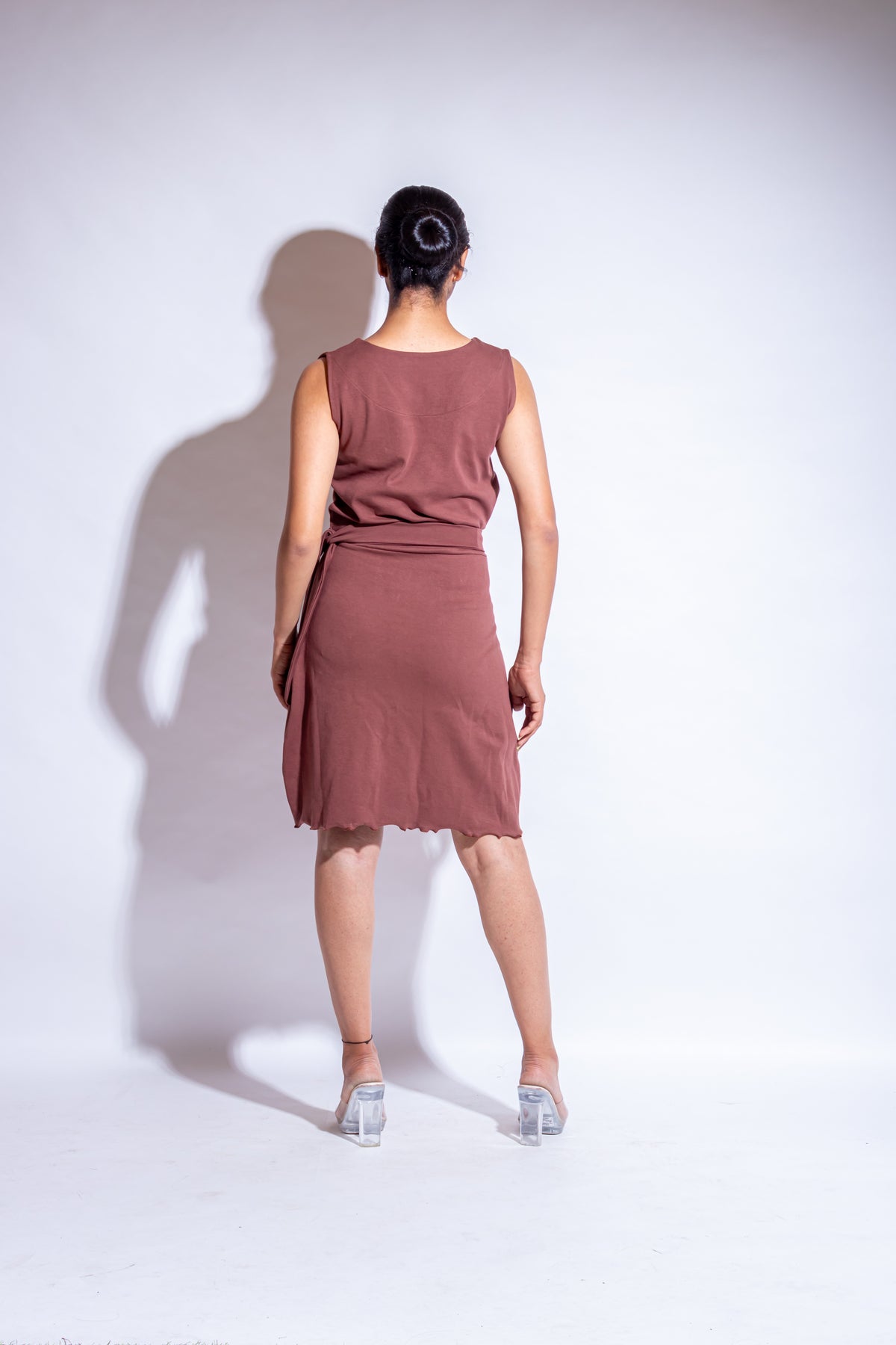 Dautee Classic wrap dress - Brown